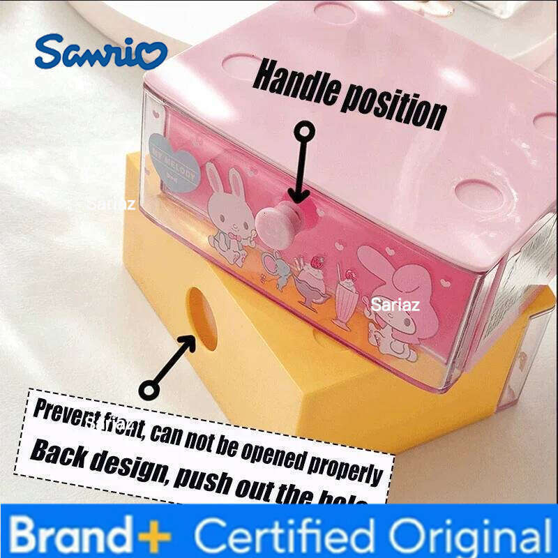 Sanrio Hello Kitty Storage Cartoon Cosmetic Jewelry Lipstick Stationery Desktop Organizer Plastic Drawer Box Office Supplies H260129