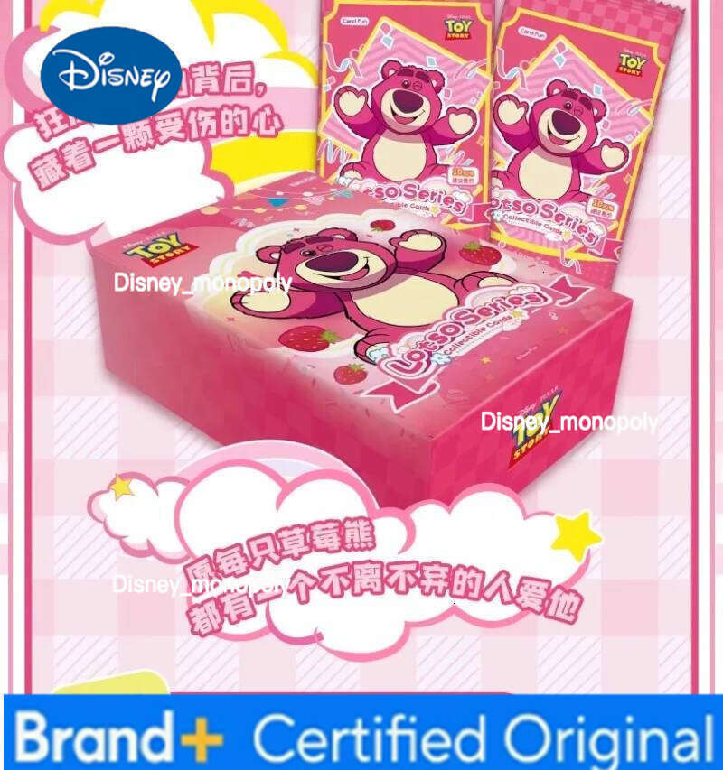 Disney Card Fun Official Genuine Strawberry Bear Love & Villains Series Collectible Cards Anime Peripheral Gift Toys H260129 H260129