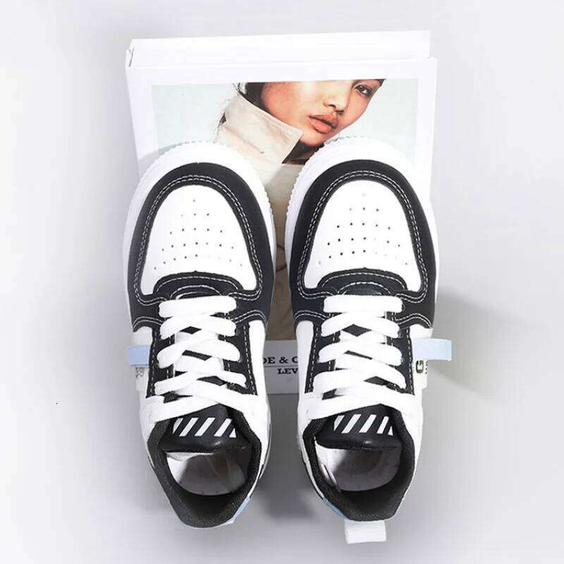 Children sneakers dance trendy white running 2025 spring autumn new style boys sports street middle big kids breath shoes Y260128