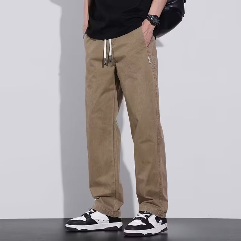 Free Shipping 2026 Men's American Relaxed Fit Cargo Pants, Plus Size Straight Leg Trousers for Autumn Winter, Casual Outdoor Utility Pants
