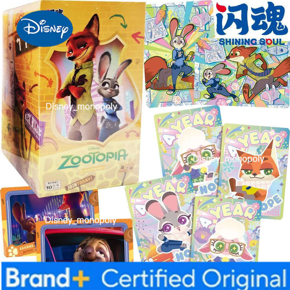 Disney Shining Soul Genuine Zootopia Collection Animation Movie Exclusive Design Street Photography SSP Character Cards Gifts H260129