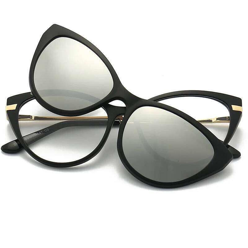 High Quality Anti-Glare Polarized TR90 Sunglasses Women Men 5 in 1 Sets Magnet Sunshade Clip On Sun Glasses Eyeglasses Female H260129