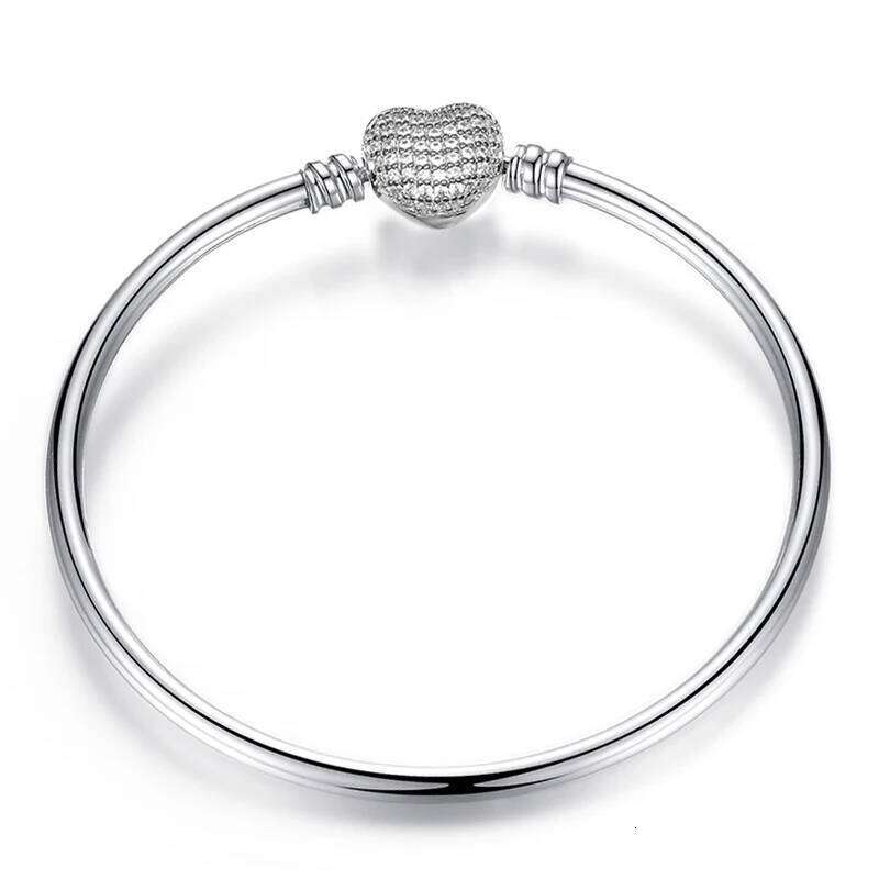 High Quality Real Forever Love Charm Bangles For Women Fit Original Brand DIY Beads Fine Bracelet Jewelry Special Offer H260129