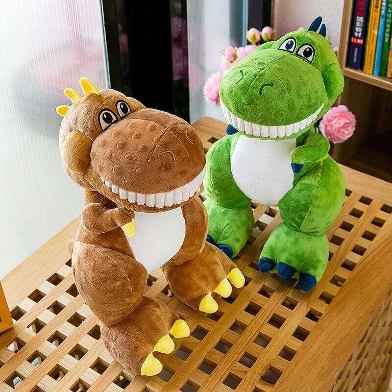 Cartoon bean beanie velvet dinosaur creative cute plush toy Tyrannosaurus rex doll foreign trade Y260128