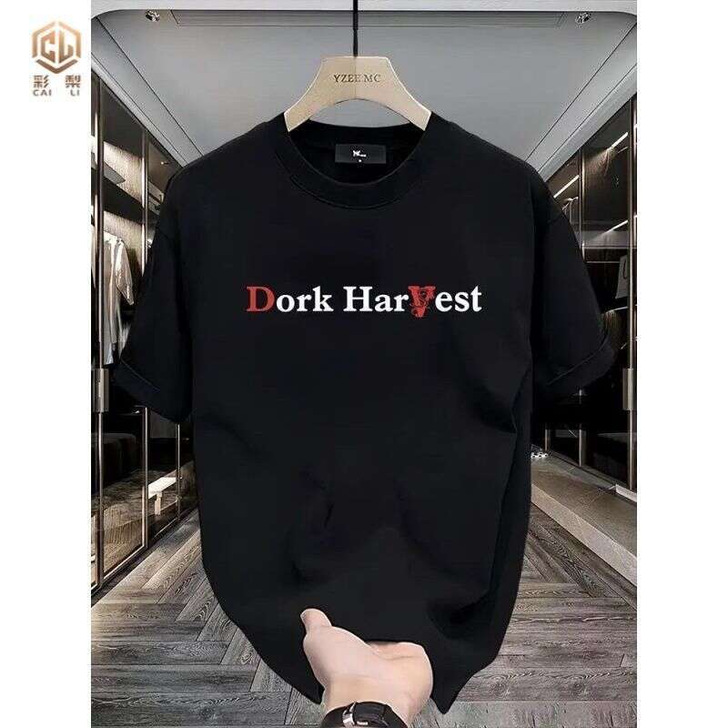 Men's designer T-shirt, loose and stylish casual style, suitable for both men and women. Features 3D printed design, short sleeves, bestseller, p