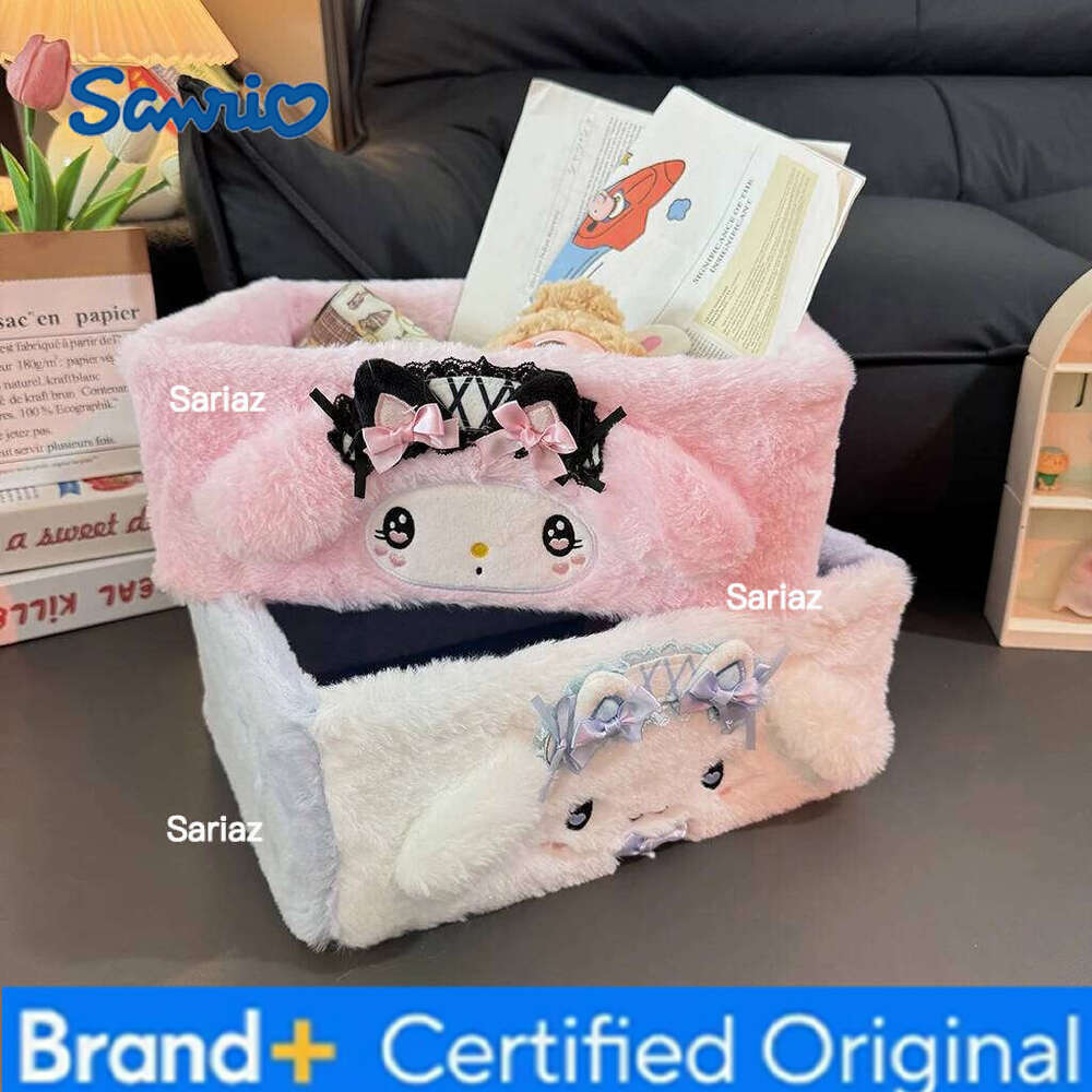 Sanrio My Melody Home Desktop Cosmetic Storage Anime Girly Heart Cute Hello Kitty Large Capacity Clothing Toys Sorting Box H260129