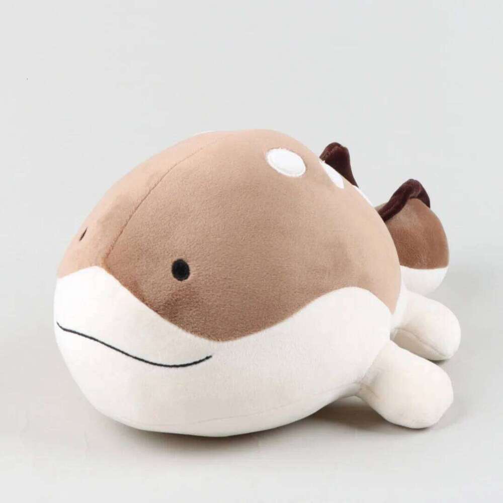 35cm Plush Toy Pufferfish Soft Stuffed Plushie Doll Great Birthday Gifts Game Character Clodsire for Friends Room Decor Y260128