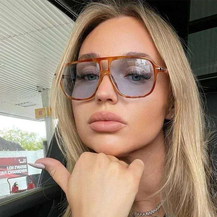 JNPCXI Retro Double Bridges Men Pilot Sunglasses UV400 Rivets Decoration Leopard Shades Women Trending Sun Glasses H260129