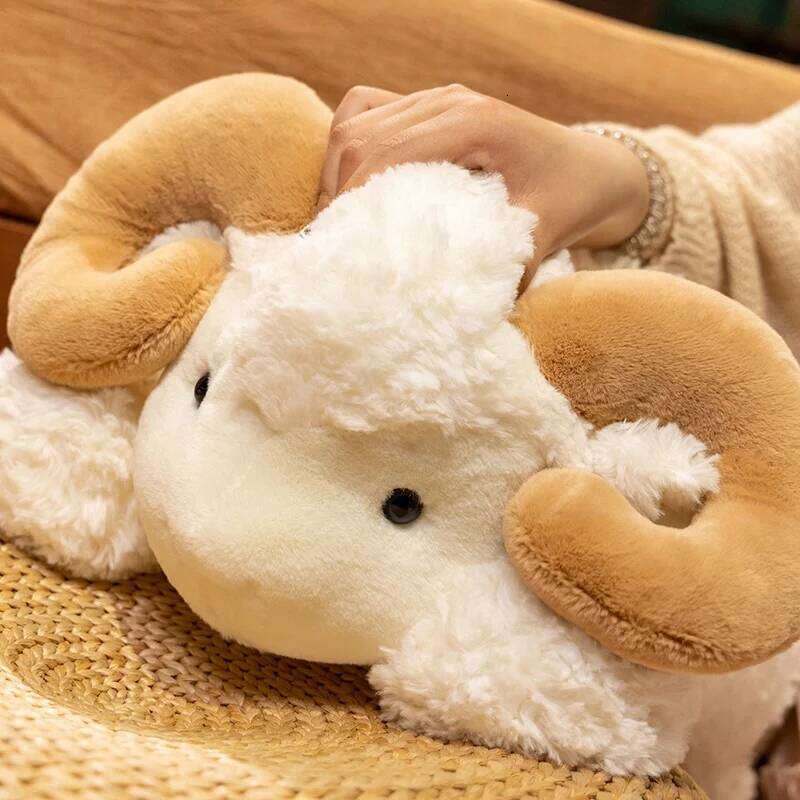 23cm Kawaii Plush Toy Comfort Soft Animal Doll Stuffed Sheep Cow Animals Festive Gifts For Kids Birthday Xmas Home Dec Y260128