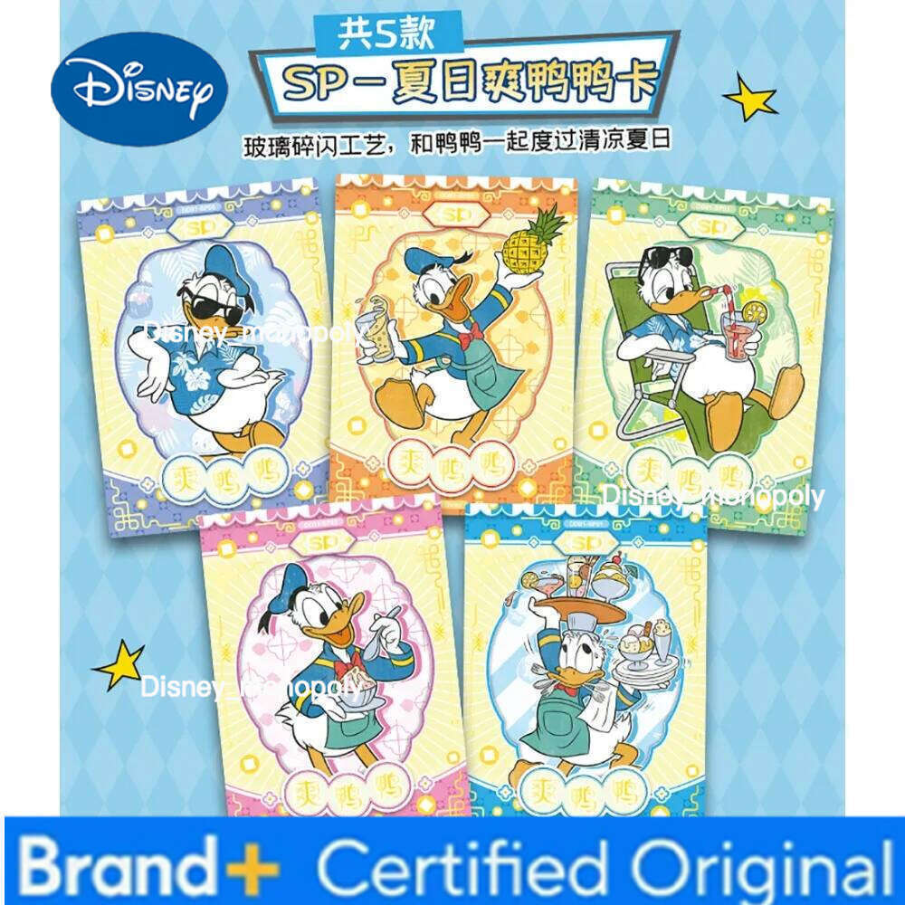 Disney Fun Donald Duck Cartoon Cute Anime Character 90th Anniversary Trendy Art Multi Style Collection Card Kid Gift H2601291