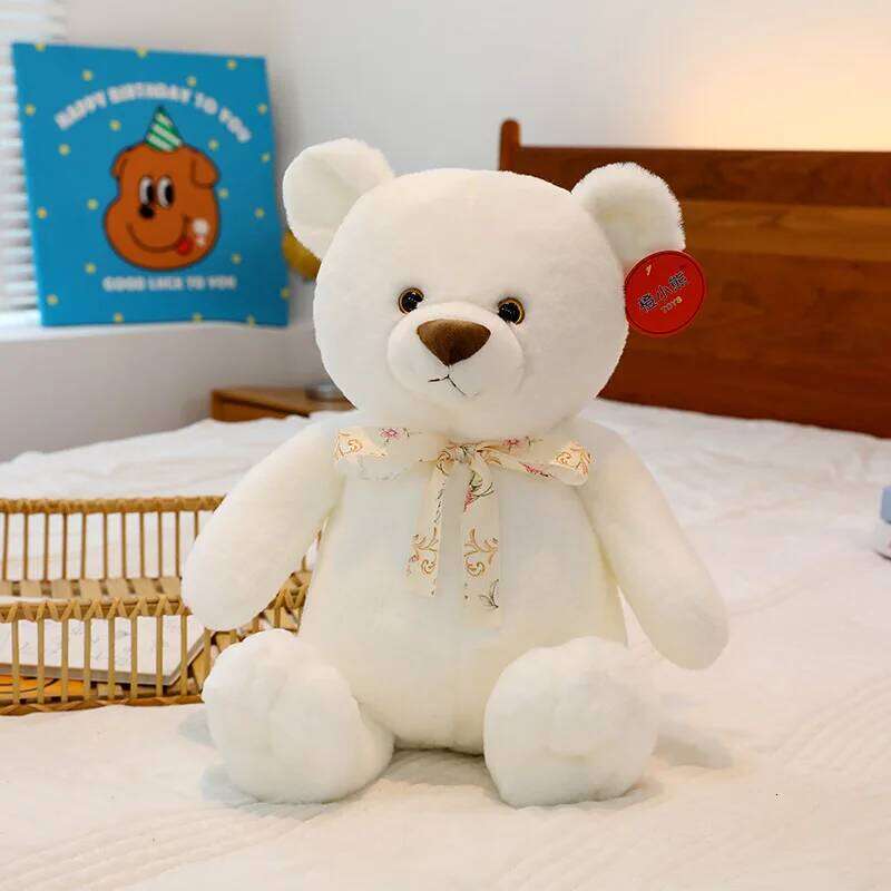 Genuine plush toys, cute bears, bear dolls, birthday gifts, sleeping doll ornaments Y260128