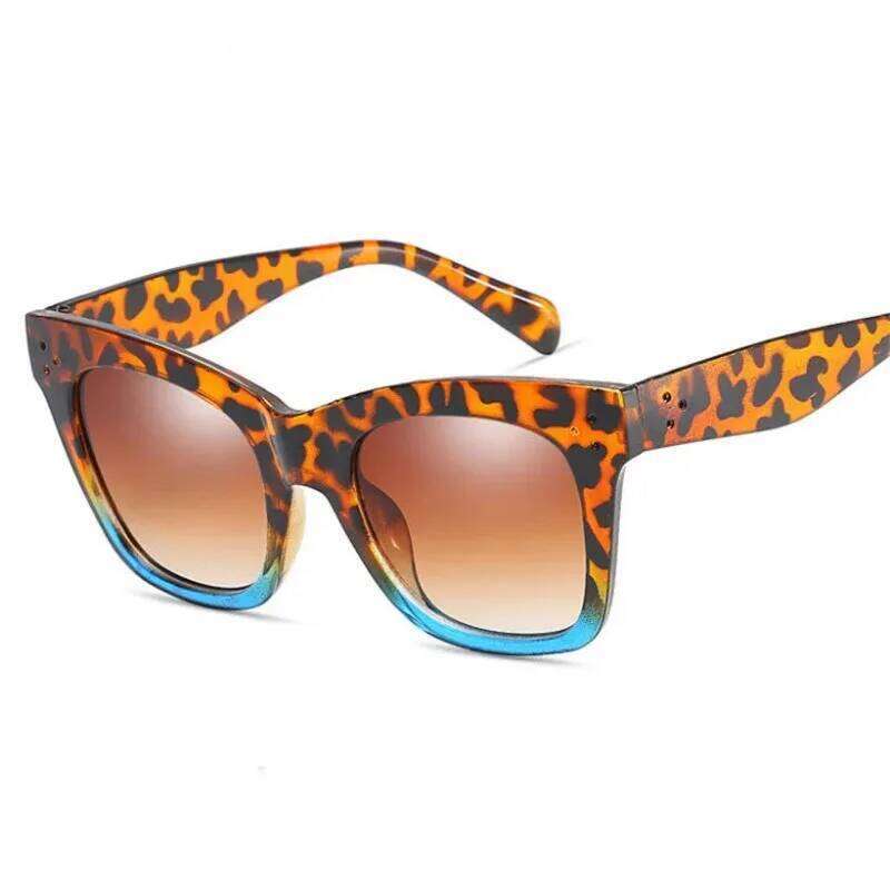 Luxury Rectangle Sunglasses Women Brand Designer PC Frame Gradient Lens Classic Rivet Shades Female Male Fashion Eyewear UV400 H260129