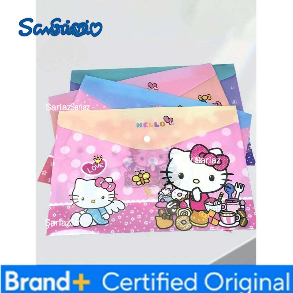 Sanrio 1/4/8/12pcs HelloKittys A4 Document Bag Durable Stylish Students Teachers Perfect for Organizing Files, Test Papers H2601291