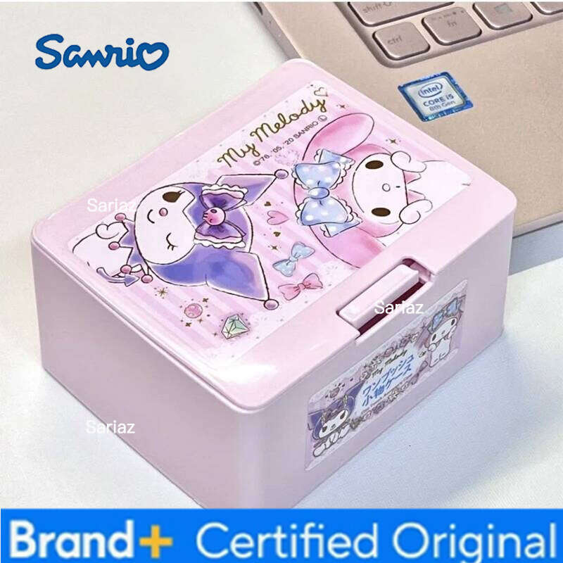 Sanrio 1PC Snap-Top Box Cartoon-Themed Cute Desktop Organizer Hair Accessory Dolland Clothing Storage H260129 H260129