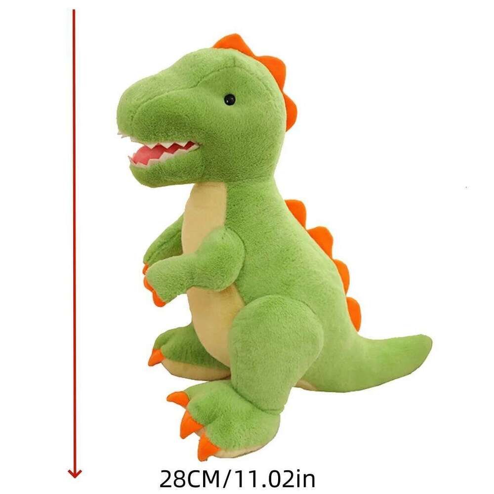 1pc 28cm/11.02in New dinosaur plush toy oversized Tyrannosaurus rex pillow rag doll Children's Day gift Y260128