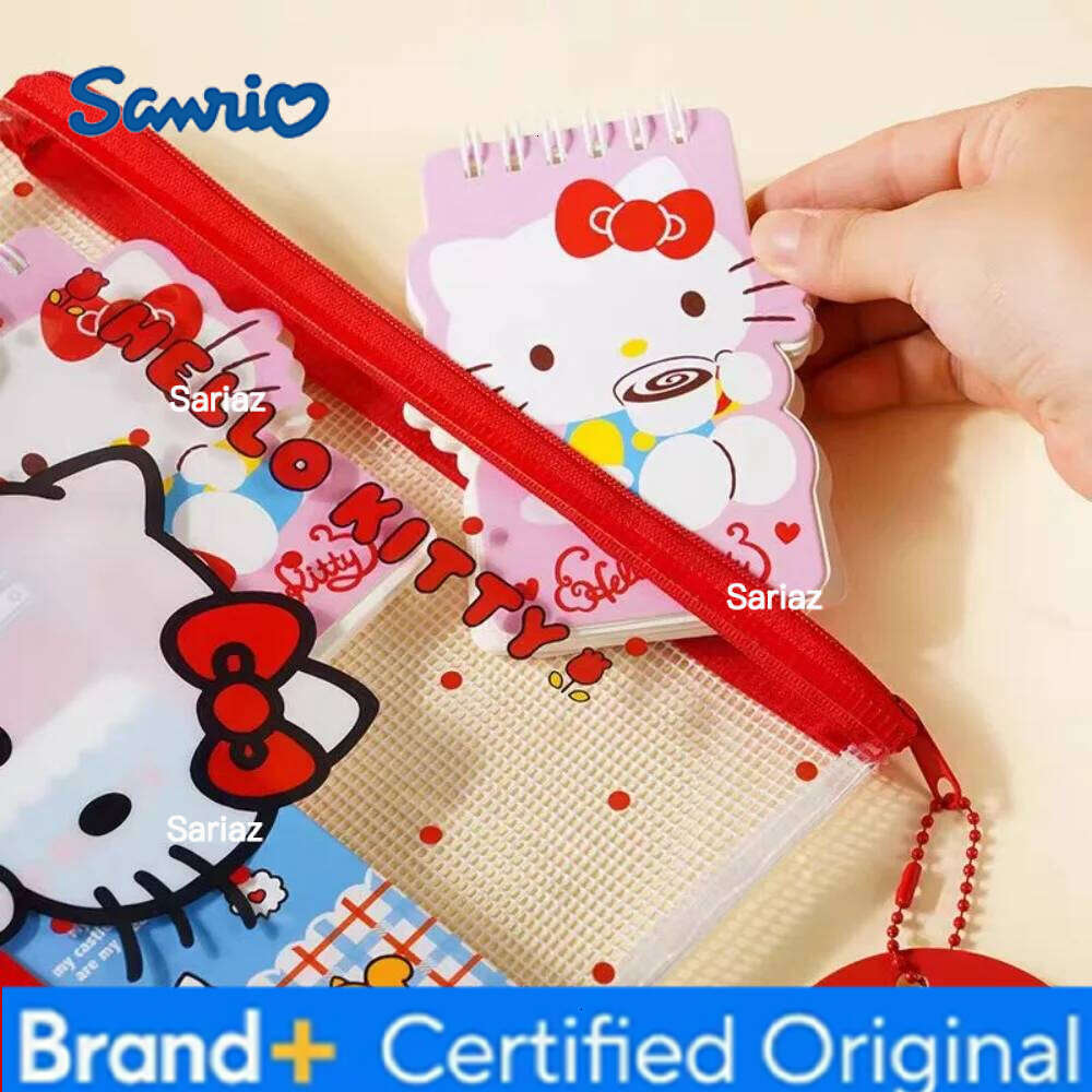 Sanrio Genuine Hello Kitty A5 Clear Document Pouch Cartoon Student Stationery Book Storage Bag Teacher Office Folder Girls Gifts H2601291
