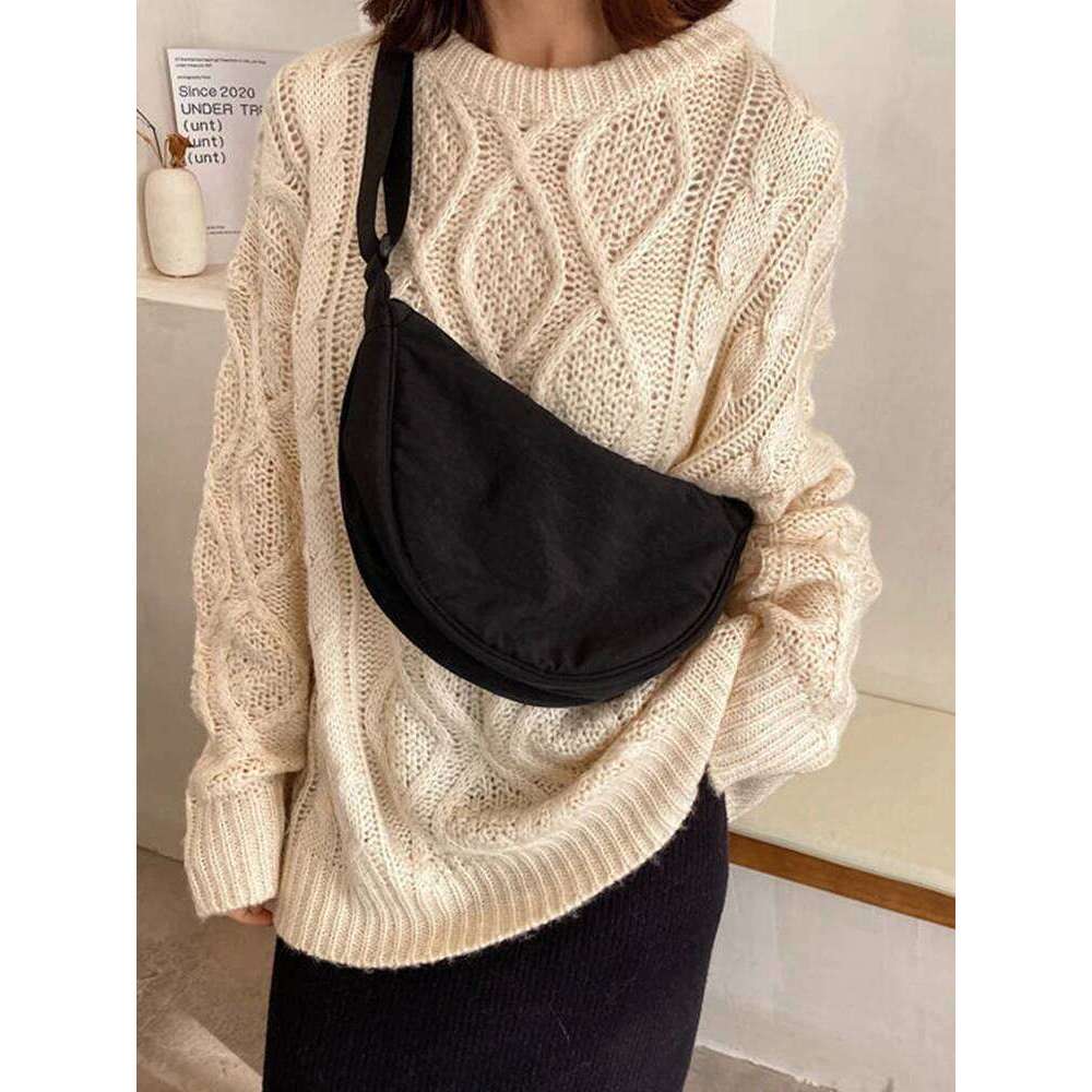 Yujia's same Korean style women's casual and stylish versatile shoulder dumpling bag, crossbody bag XJ260129