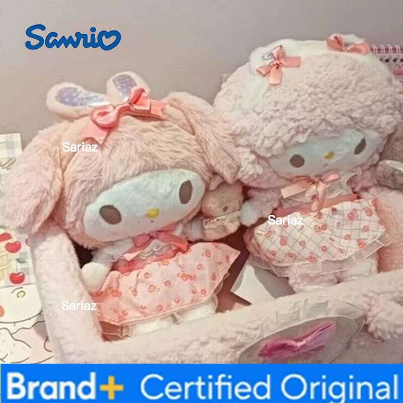 Sanrio Kawaii Cute Girl Heart Doll Cartoon My Melody Peripheral Stuffed Animal Soft Plush Toy Girls Birthday Gifts H260129 H260129