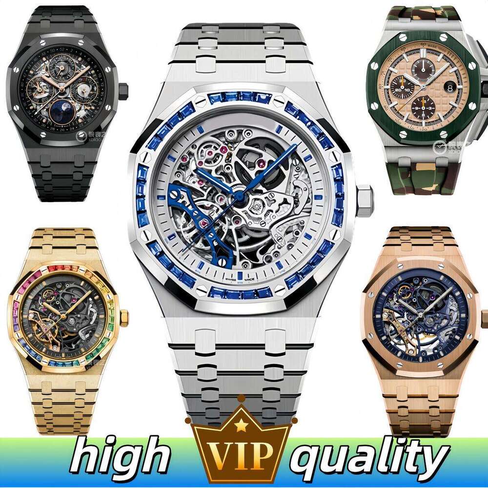 AAA Designer APwatchs Audermarlies Piquetlies Mens Watch Top Quality Skeleton Watch Luxury Audemarely Watch Mechanical Watch Woman Automatic/quartz Watch 17f