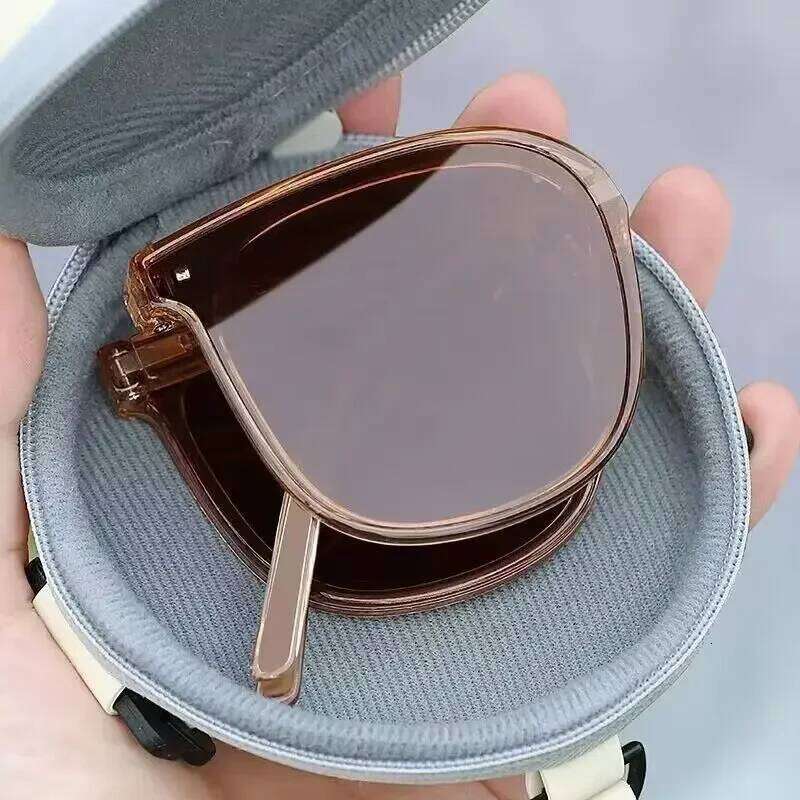 New Large Frame Folding Square Sunglasses Women's Brand Designer Fashion Sun Glasses Men's Outdoor Hip-hop Eyewear UV400 Shades H260129