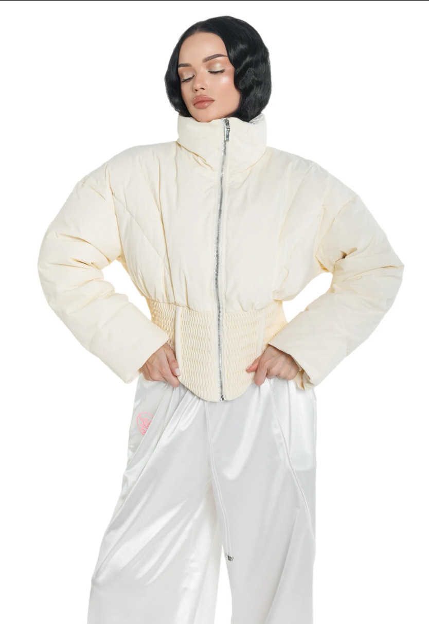 Fashion Collar Down-Filled Cotton Jacket New Style Thickened Winter Coat 2026 Slim-Fit Short-Length Cotton Jacket Short-Length Cotton Jacket