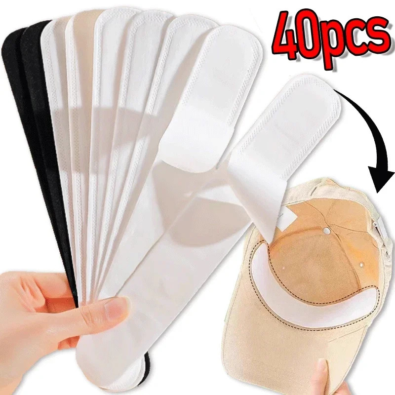 1040pcs Hat Sweat Absorber Stickers Men Antidirt Sports Belt Cap Rim Invisible White Tape Size Reducer Liner Pads 260120 - view 3