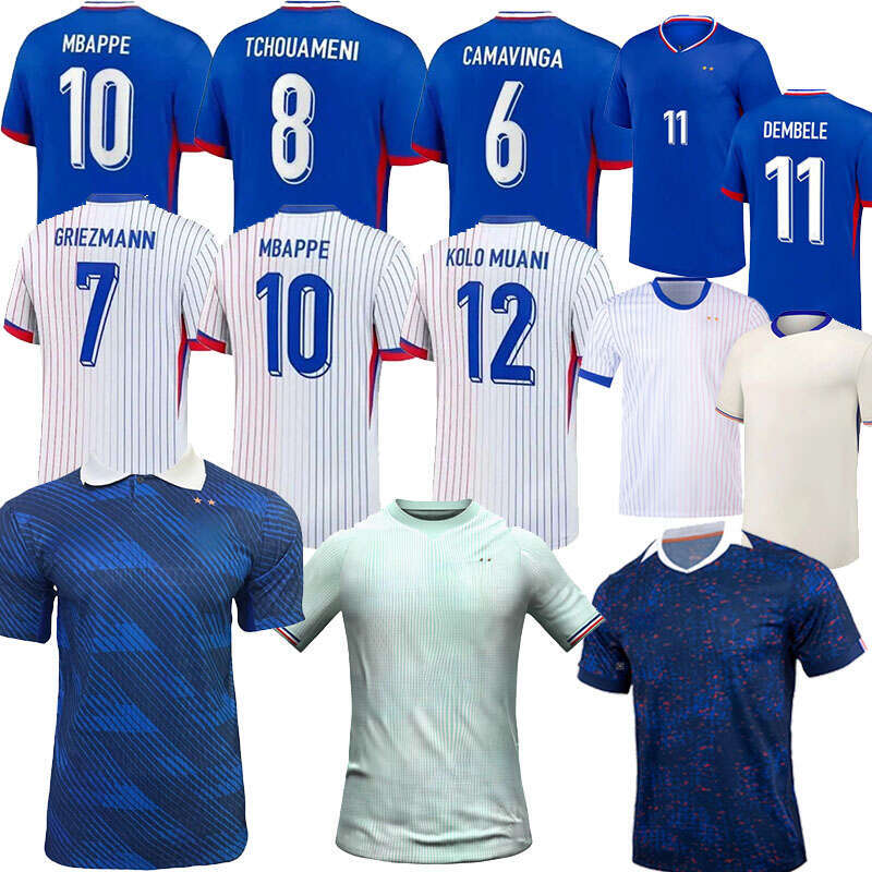 2026 World Cup frenchs soccer jersey Mbappe Dembele Olise Sergey Tchouameni 2025 jersey Kone Saliba Upamecano adult child Jersey set