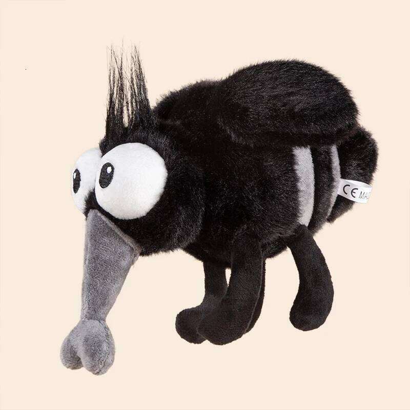 13cm/25cm Summer Mosquito Plush Cute Stuffed Bug with Angry Face Funny Anti-Pest Gift for Kids&Meme Lovers Home Decor Party Game Y260128