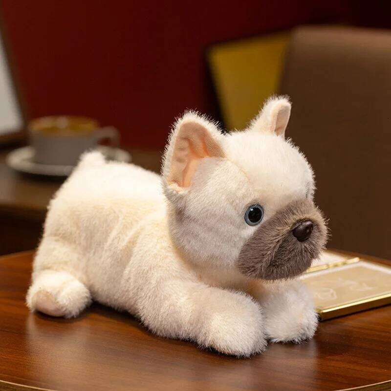 Simulated lying position, pit bull, plush toy cute pet puppy doll, children's companion doll gift Y260128