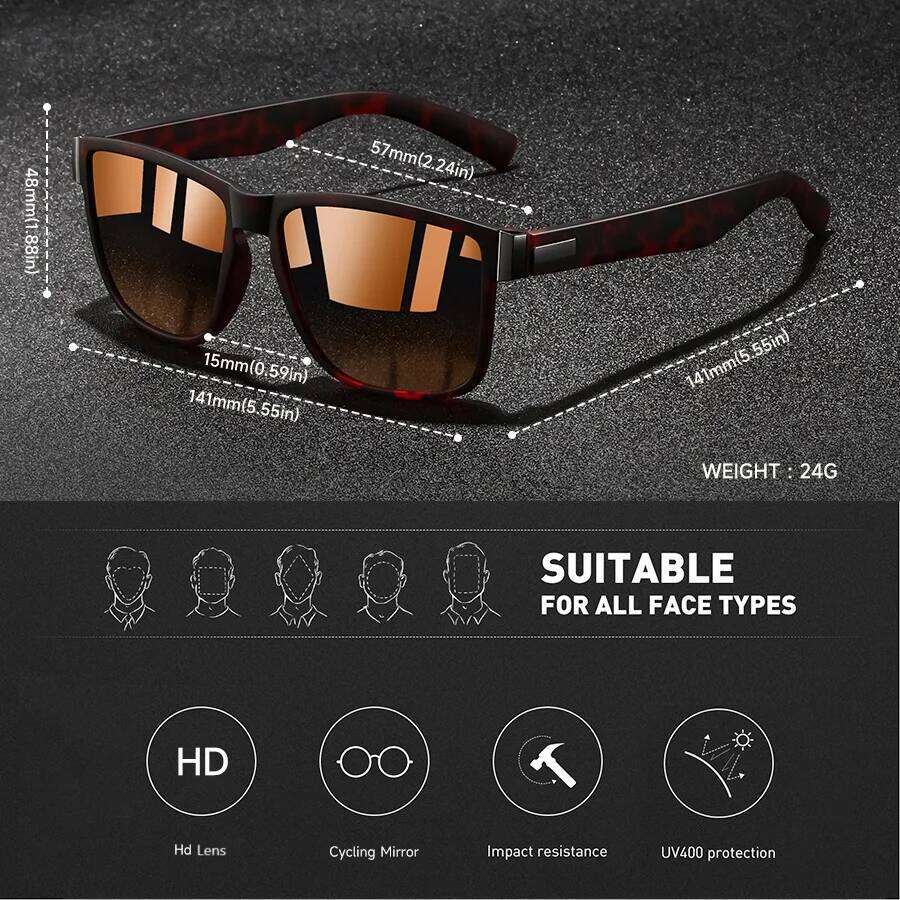 4 PCS Fashion Vintage Square Pattern Sunglasses Men Women Driving Luxury Brand Designer Sun Glasses Man Driver's Eyewear UV400 H260129