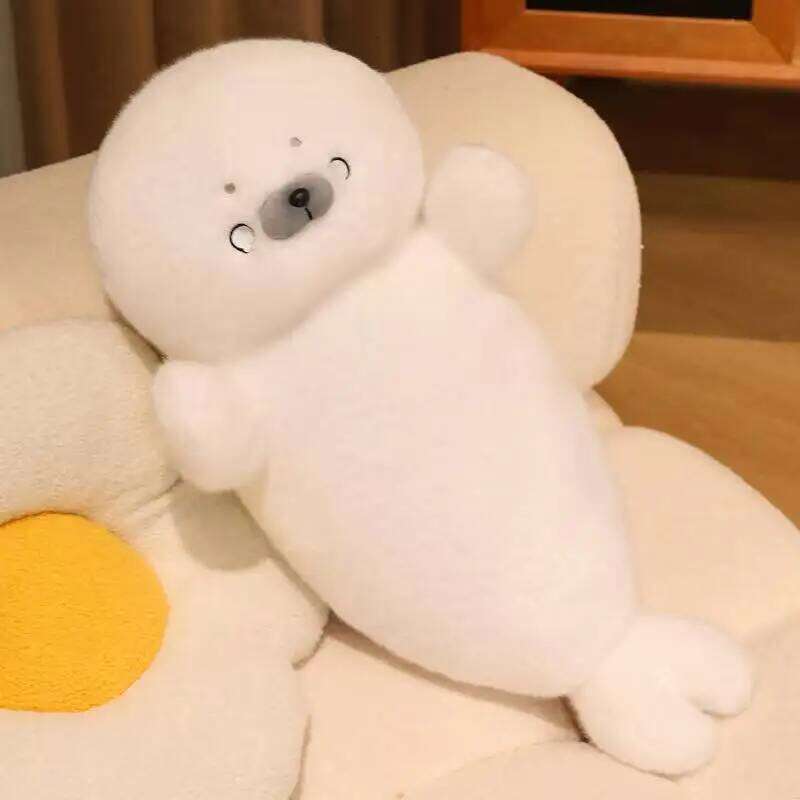 Latest Sleeping Seal Kawaii Stuffed Plush Toy Handmade Cartoon Anime Cute Pillow Children's Birthday Gift Fun Doll Y260128