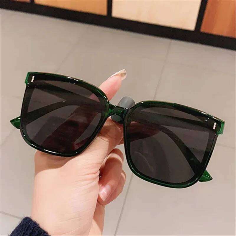 Retro New Sunglasses Men Women Popular Square Sun Glasses Ladies Black Eyeglasses Driver Goggles UV400 Mirror Shades H260129
