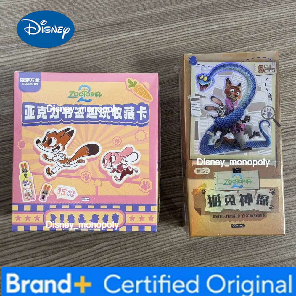 Disney Hot Sale Original CARDFUN Zootopia2 Collectible Judy Hopps Nick Wilde Trading Card Movie Anime Cards Birthday Gift H260129 H260129