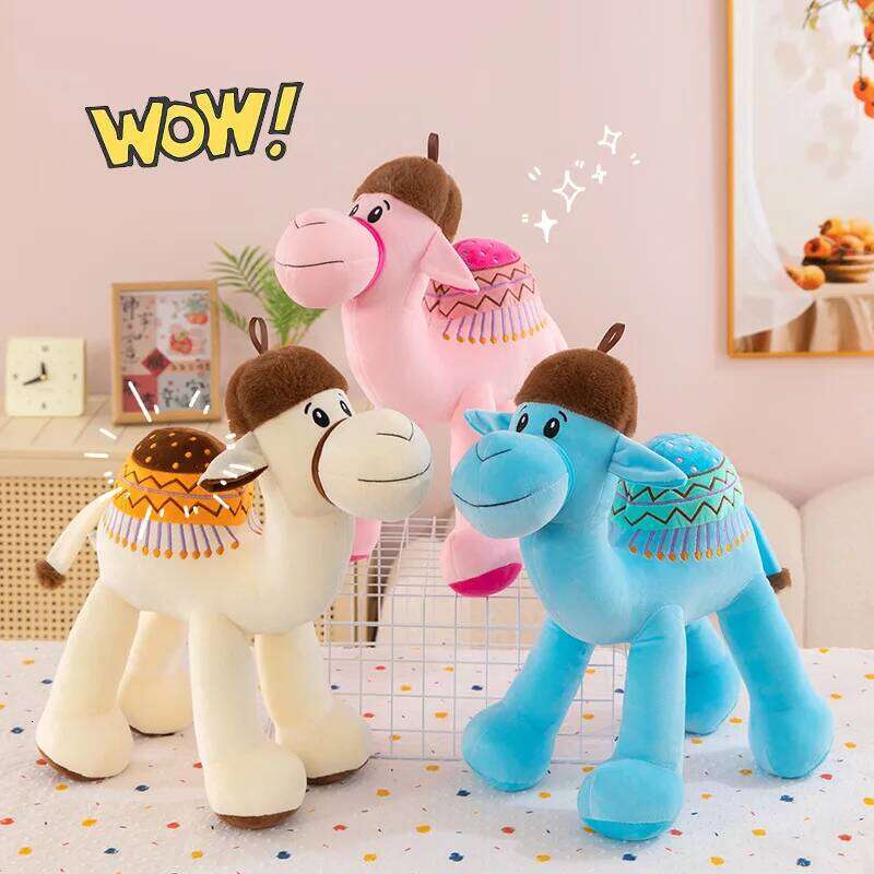 Cartoon cute desert camel doll birthday gift travel commemorative toy Y260128