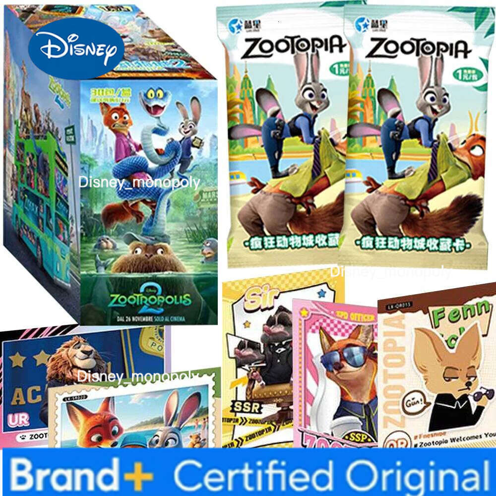 Disney Zootopia Collection for Children Cartoon Character Rare Limited Colorful Animation Movie Peripheral Cards Christmas Gifts H260129 H260129