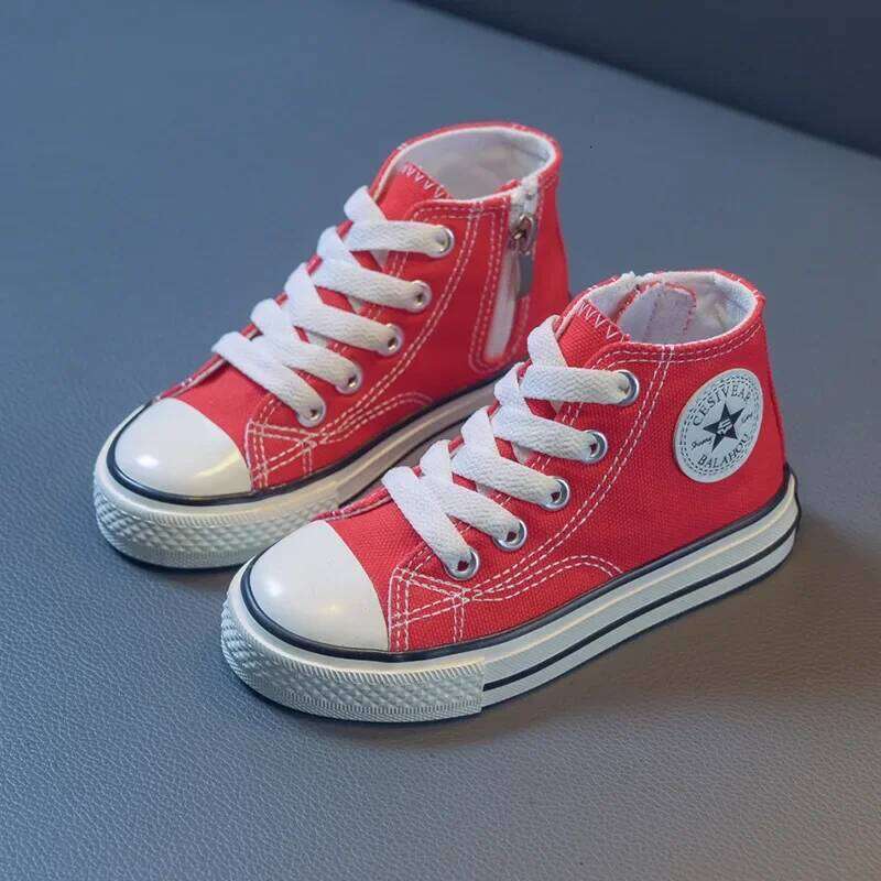 Big-kids High-top Canvas Children's Sneakers, Breathable Lightweight Student Casual Shoes, Boys and Girls Y260128