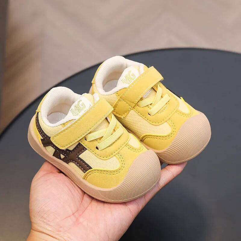 Children Casual Spring Autumn Kids Sneakers Soft Breathable Mesh Toddler Boys Girls Sport Shoes For Baby Pink, Yellow Y260128