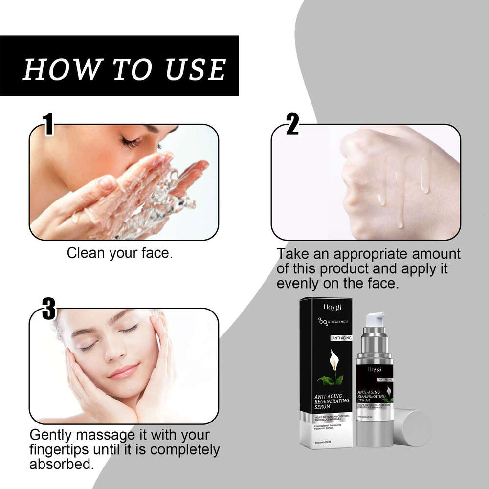 Hoygi Anti-Wrinkle Serum Hydrating Repair Skin Barrier Elasticity Firming Brightening Facial Fade Spots Fine Lines