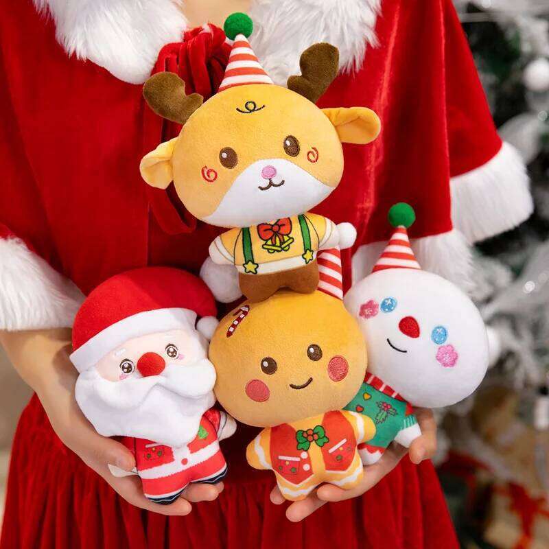 Kawaii Doll Family Atmosphere Decor Gifts Reindeer snowman Santa Claus Birthday Merry Christmas Gift to Lover Kids Y260128