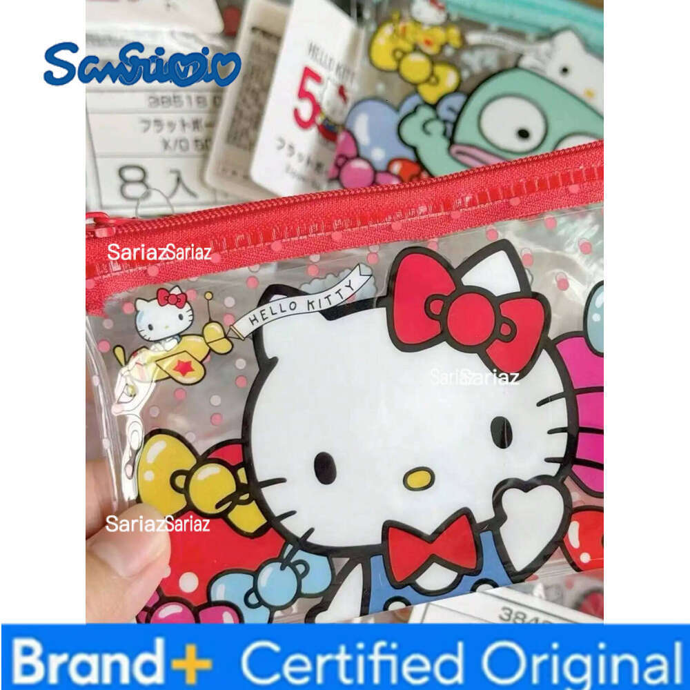 Sanrio 1pc Hellokittys kuromi Storage Travel Clear Toiletries Makeup Bag Waterproof with Zipper H260129