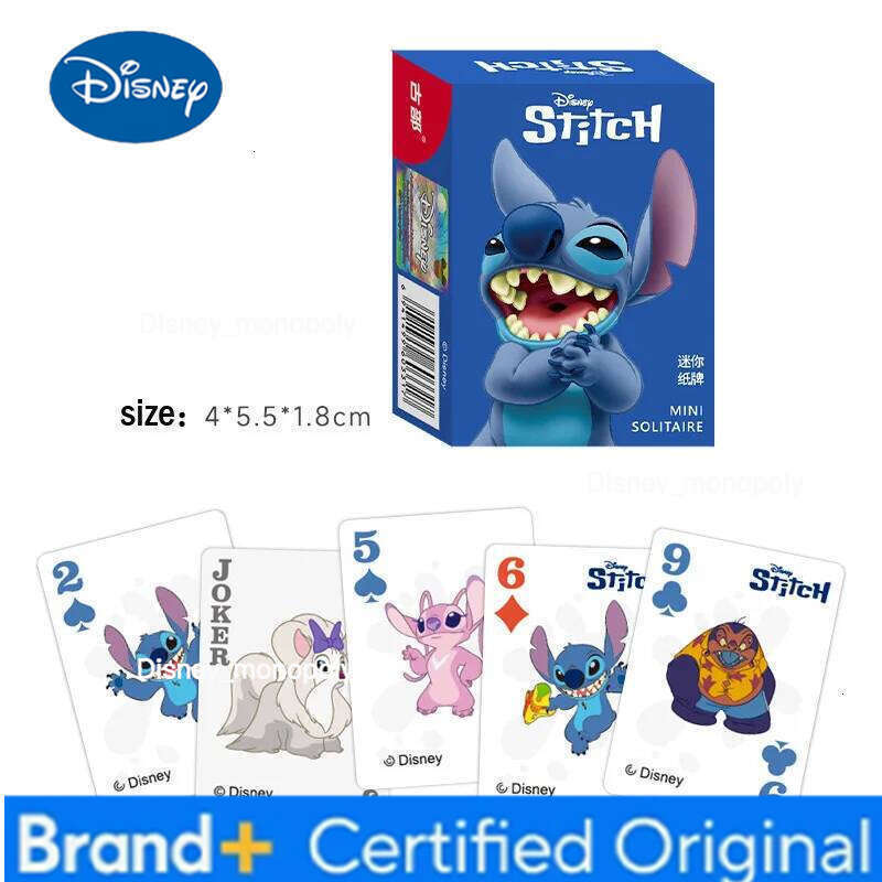 Disney New Anime Playing Kawaii Lilo Stitch Artistic Paper Cartoon Collect Cards Toy Gifts H260129