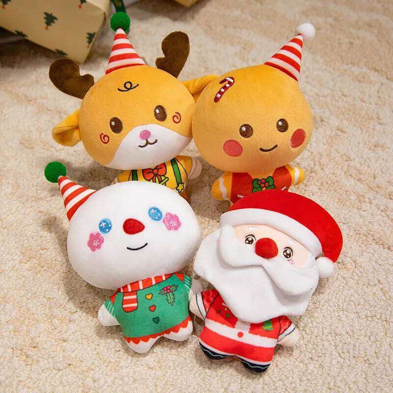 Kawaii Doll Family Atmosphere Decor Gifts Reindeer snowman Santa Claus Birthday Merry Christmas Gift to Lover Kids Y260128