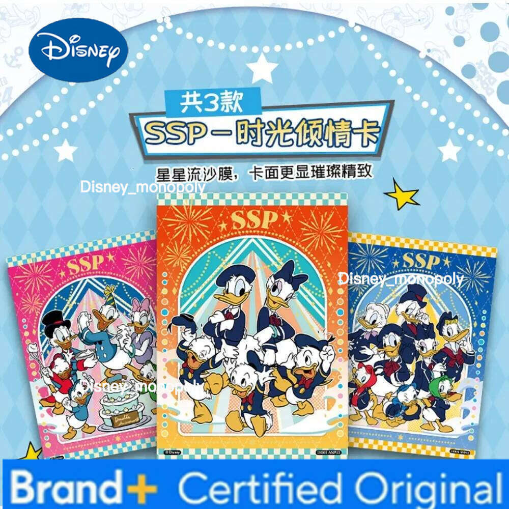 Disney Genuine fun Donald Duck SSP UR 90th Anniversary Anime Character Rare Film Peripheral Collection Card Children Toy Gift H260129