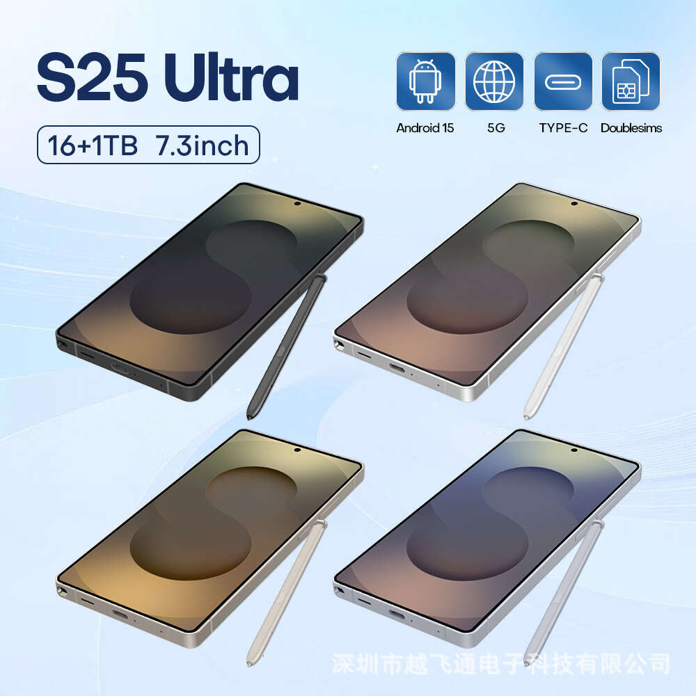 Famous brand's new cross-border S25 Ultra Android 16+1T smartphone with 7.3 large screen source manufacturer CKS