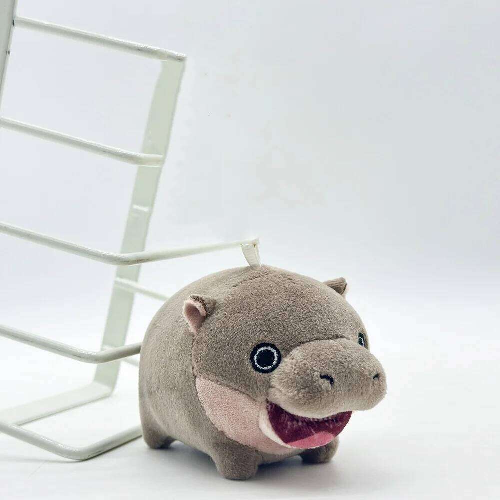 Cute Moo Deng Plush Toy Around Bouncing Pig Dwarf Hippopotamus Birthday Gift Toys for Kids Home Decor Y260128