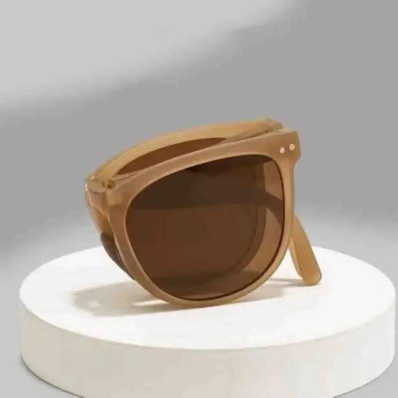 New Large Frame Folding Square Sunglasses Women's Brand Designer Fashion Sun Glasses Men's Outdoor Hip-hop Eyewear UV400 Shades H260129