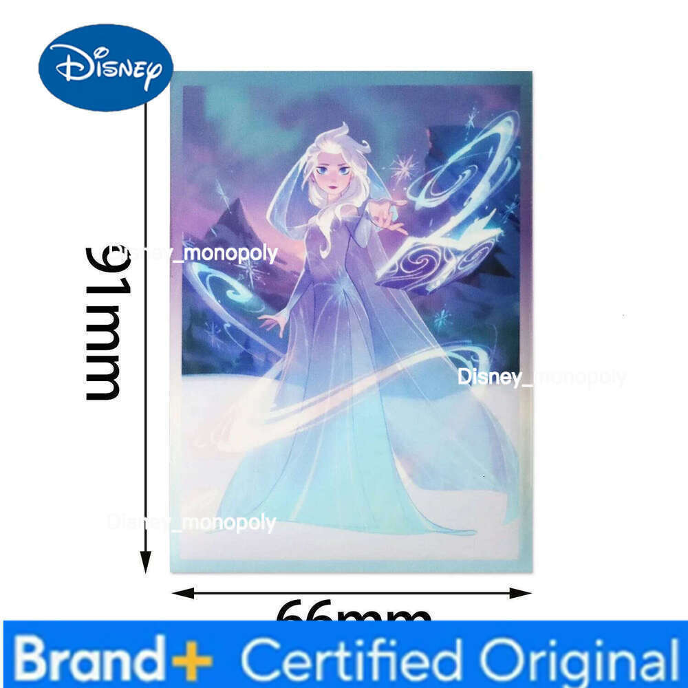Disney 60PCS Lorcana Sleeves Standard Size Trading Card Protectors Stitch Ursula Rapunzel Queen Elsa Toploaders Sleeeve 66X91mm H260129 H260129