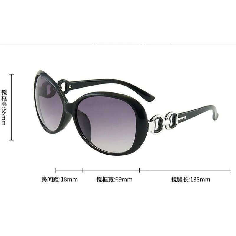 New Women Large Frame Oval Sunglasses Vintage Women's Brand Designer Sun Glasses Fashion Eyewear UV400 Oculos De Sol H260129