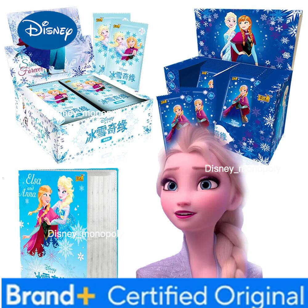 Disney KAYOU Frozen Anime of Cards Toys Party Boxes Paper Games Playing Kids Album Collection Children Gift Hobby 7-12y H260129