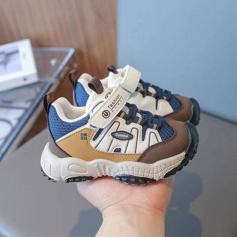 1-6 Years Spring Autumn Kids Casual Boys Sneakers Patchwork Color Soft Breathable Sport Hiking Shoes For Boy Y260128